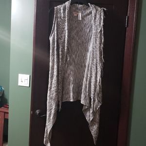 Long sweater, sleeveless